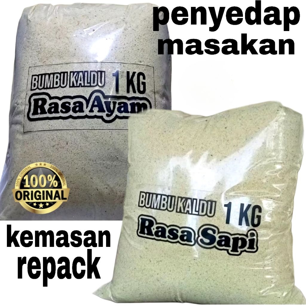 

Kaldu Rasa Ayam/Sapi 1 kg Penyedap Masakan Kemasan Repack