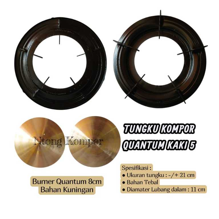 Ternurah Harga 2 Set Tatakan Dudukkan Kompor Gas Quantum Bulat 5 Kaki / Tatakan Kompor Gas Quantum