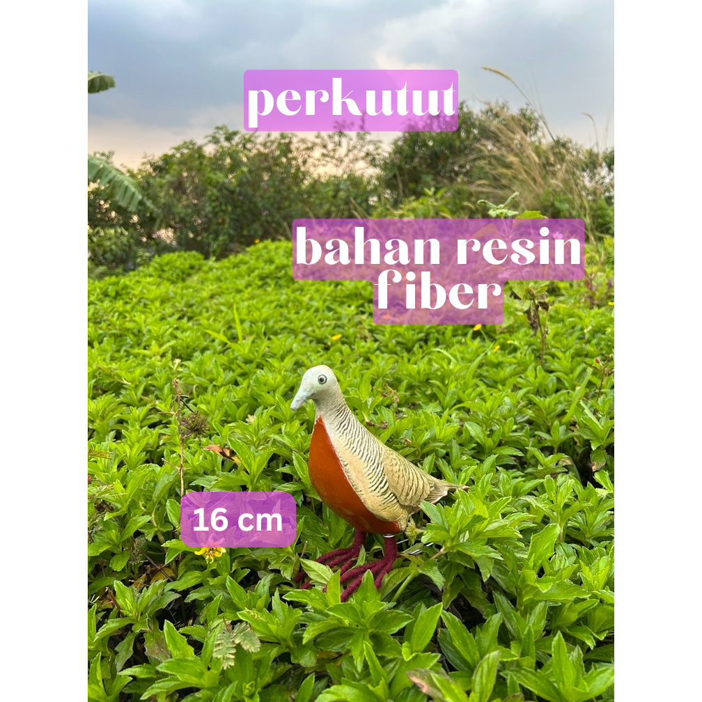 patung burung perkutut untuk jontrot/ pikat dan hiasan