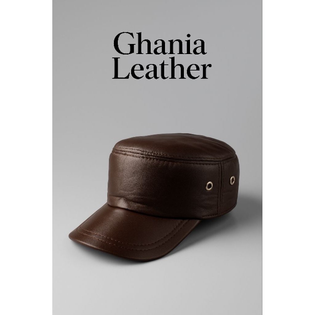 topi kulit asli garut