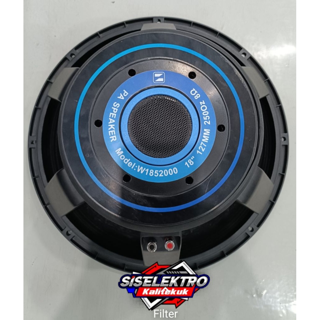 Speaker 18 inch krezt w1852000 Doble magnet Subwoofer