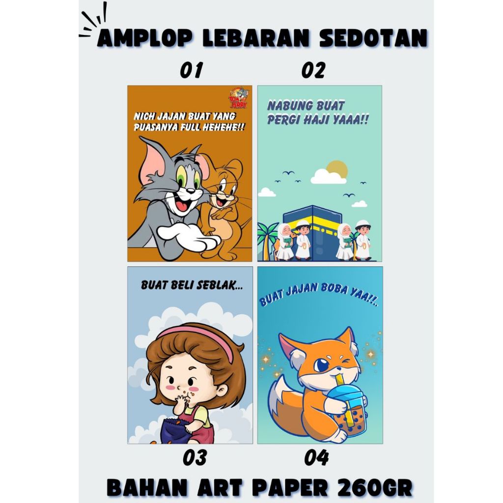 

[ISI 18] Angpau Sedotan Lebaran Lucu Aesthetic /Amplop Sedotan Unik Dengan Kata - Kata Lucu Hari Raya Idul Fitri 2025