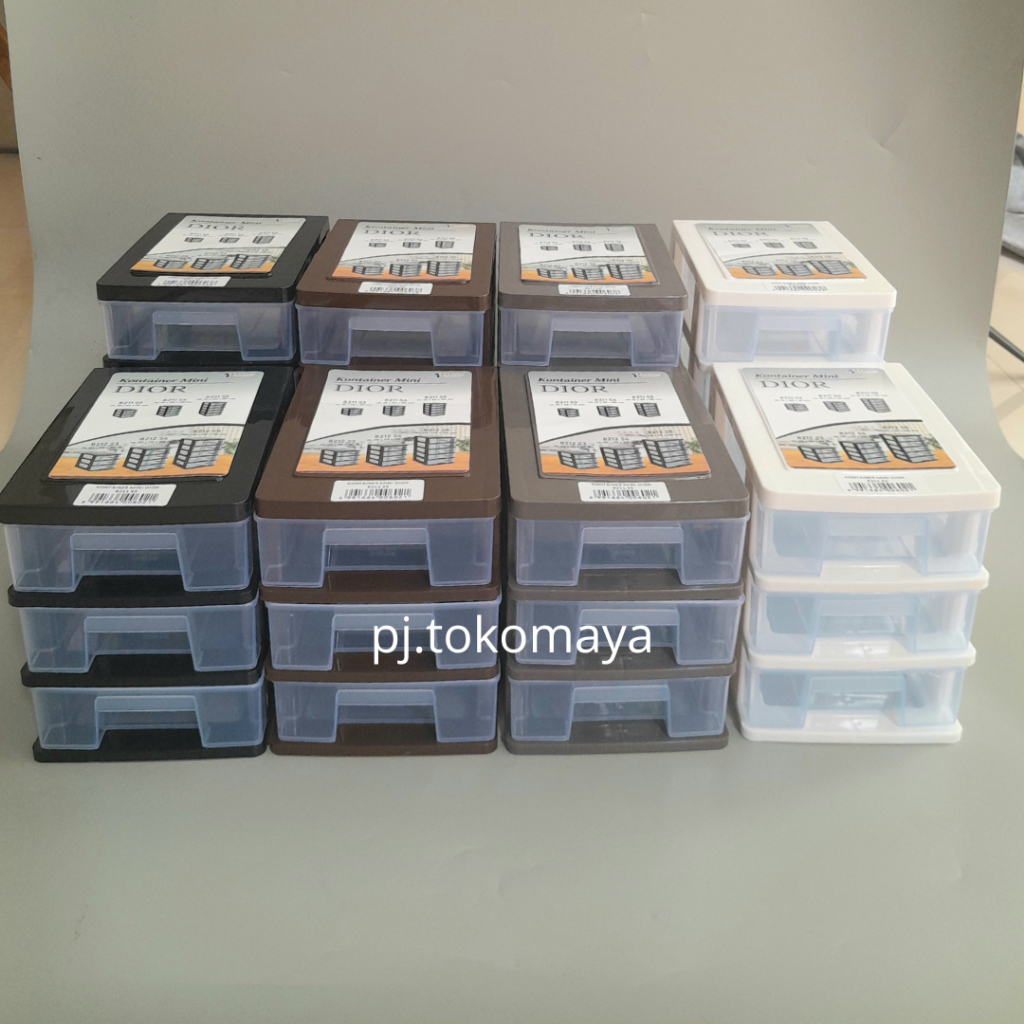 Container Mini Laci Susun Dior / Laci Sususn Estetik / Kontainer Mini Serbaguna / Kontainer Susun Mu