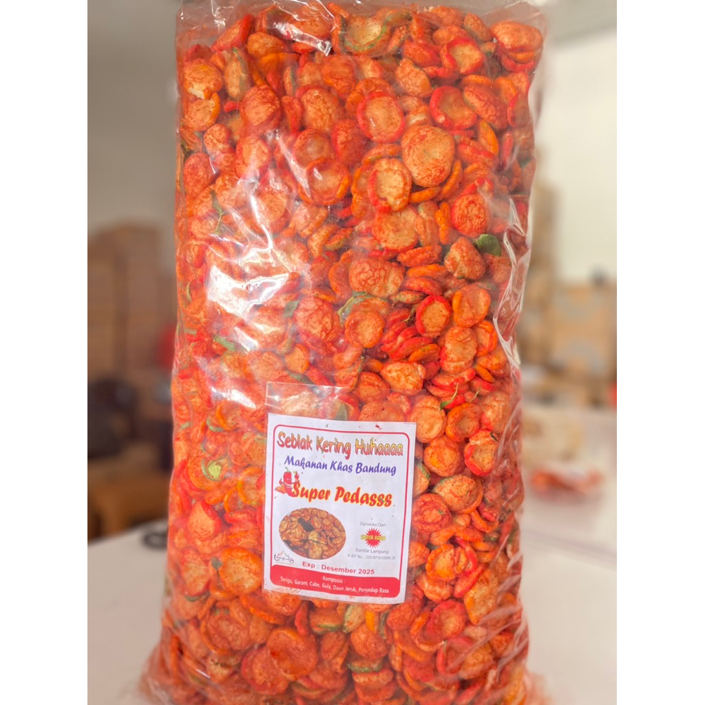 

Kerupuk Seblak Kering Huhaaa Super Pedas 500 gram