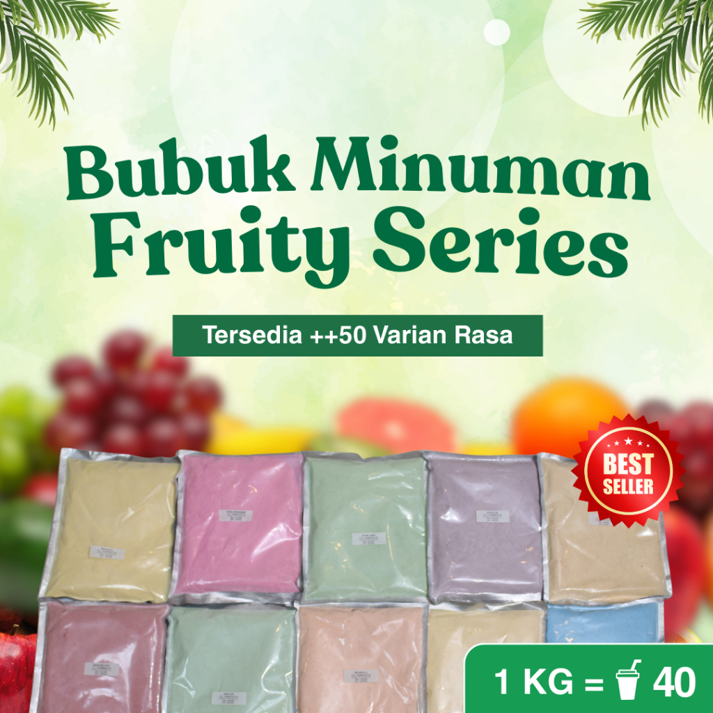 

BUBUK MINUMAN PREMIUM BERKUALITAS VARIAN BUAH 1 KG / KILOGRAM ANEKA VARIAN RASA