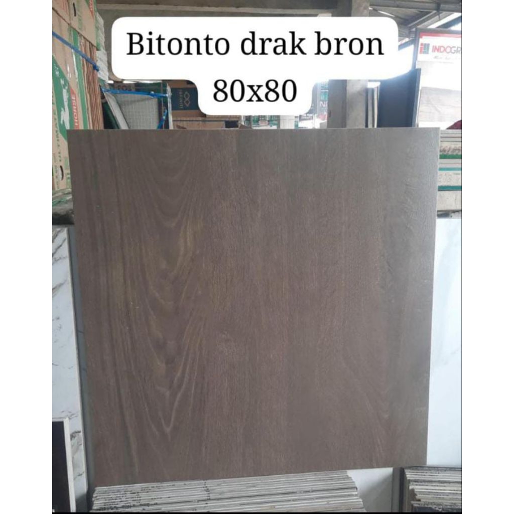 granit motip kayu matte 80x80 Bitonto dark brown - invinity