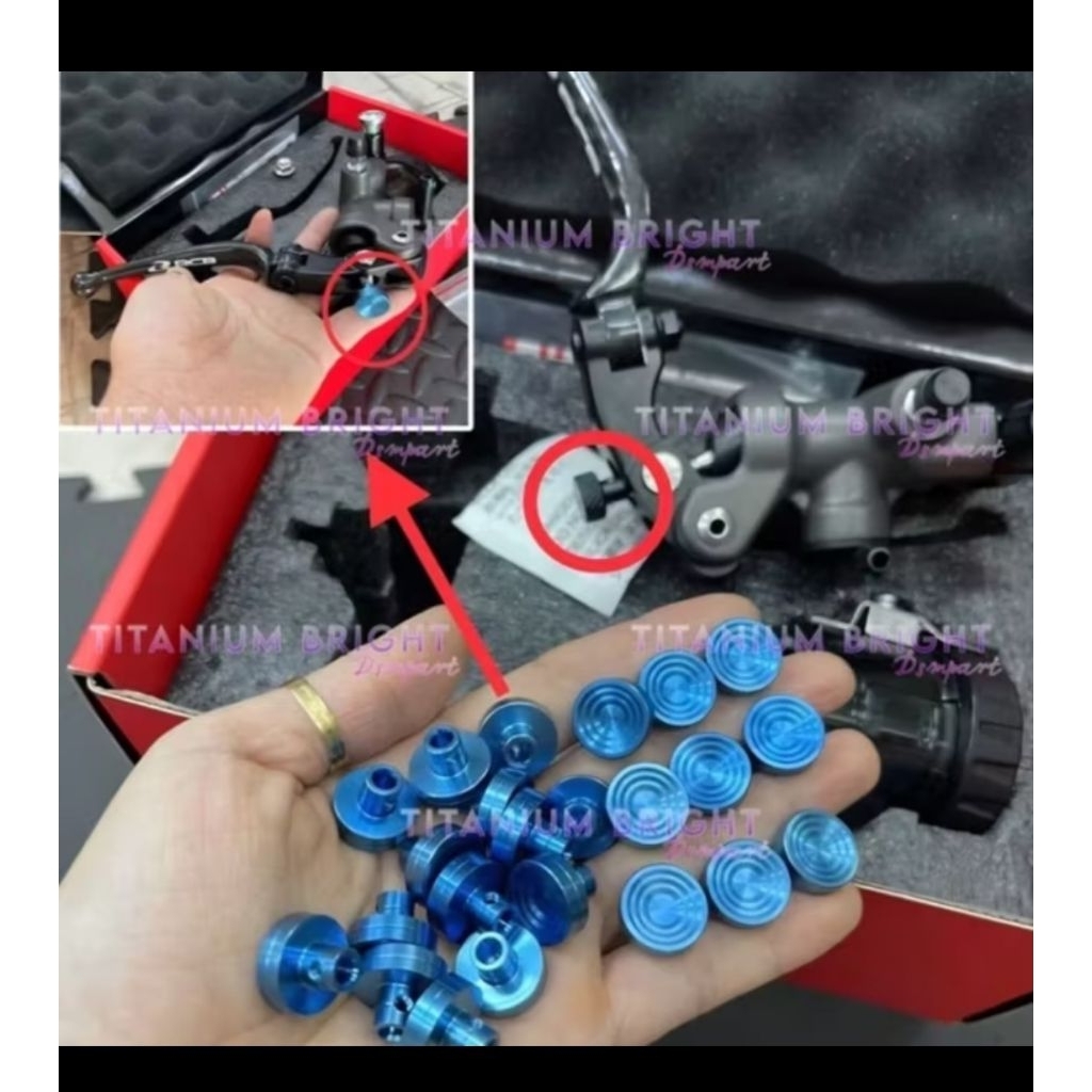 Stelan adjuster masrer rem Universal Titanium