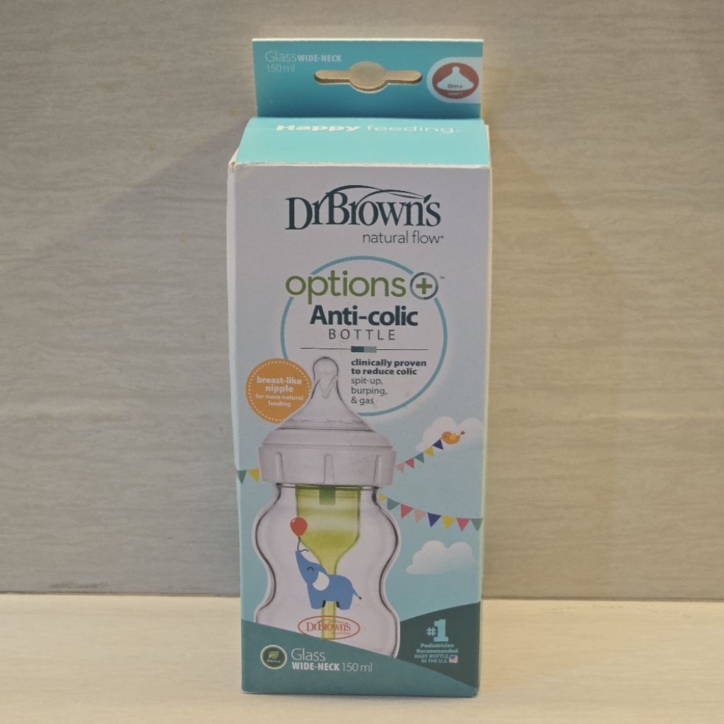 Dr. Brown's Natural Flow PP Wide Neck Options+ Anti-Colic Baby Bottle - 150ml