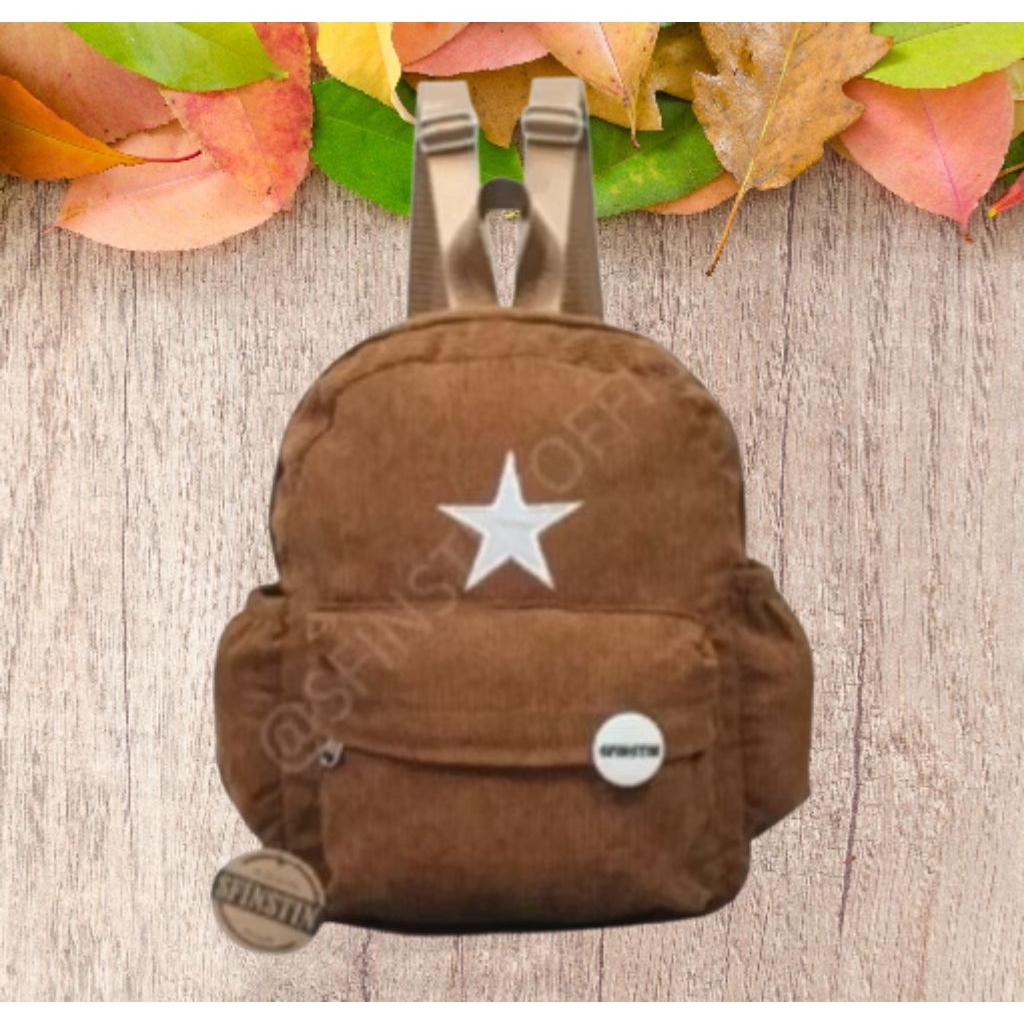 TAS RANSEL CORDUROY SEDANG  TAS SEKOLAH TAS RANSEL UNISEX