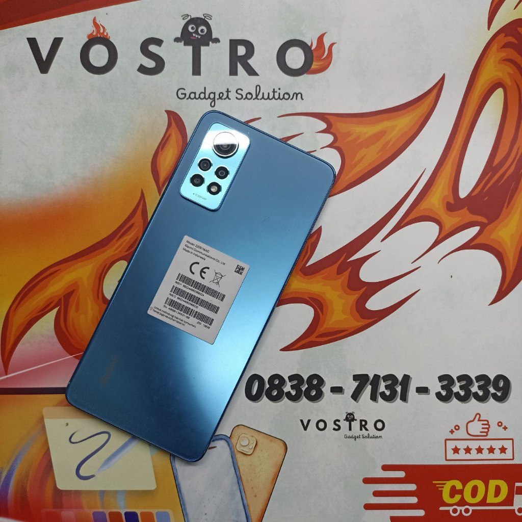 Xiaomi Redmi Note 12 Pro 4G ram 6/128 gb Blue Mulus 99% Bergaransi Hp Only 