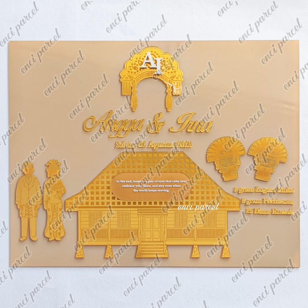 kode 276 miniatur rumah adat replika siger mahkota belitung logo mahkota lambang ondel ondel pengant