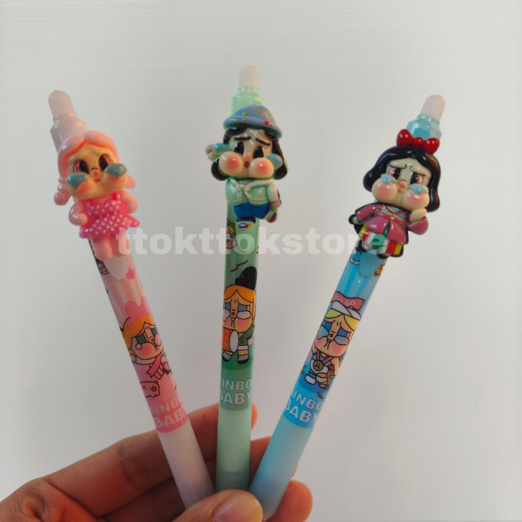 

PULPEN GEL CETEK BABY CAPYBARA KUROMI HELLO KITTY PULPEN KARAKTER GEL CETEK LUCU PULPEN LUCU BISA DIHAPUS RAINBOW BABY