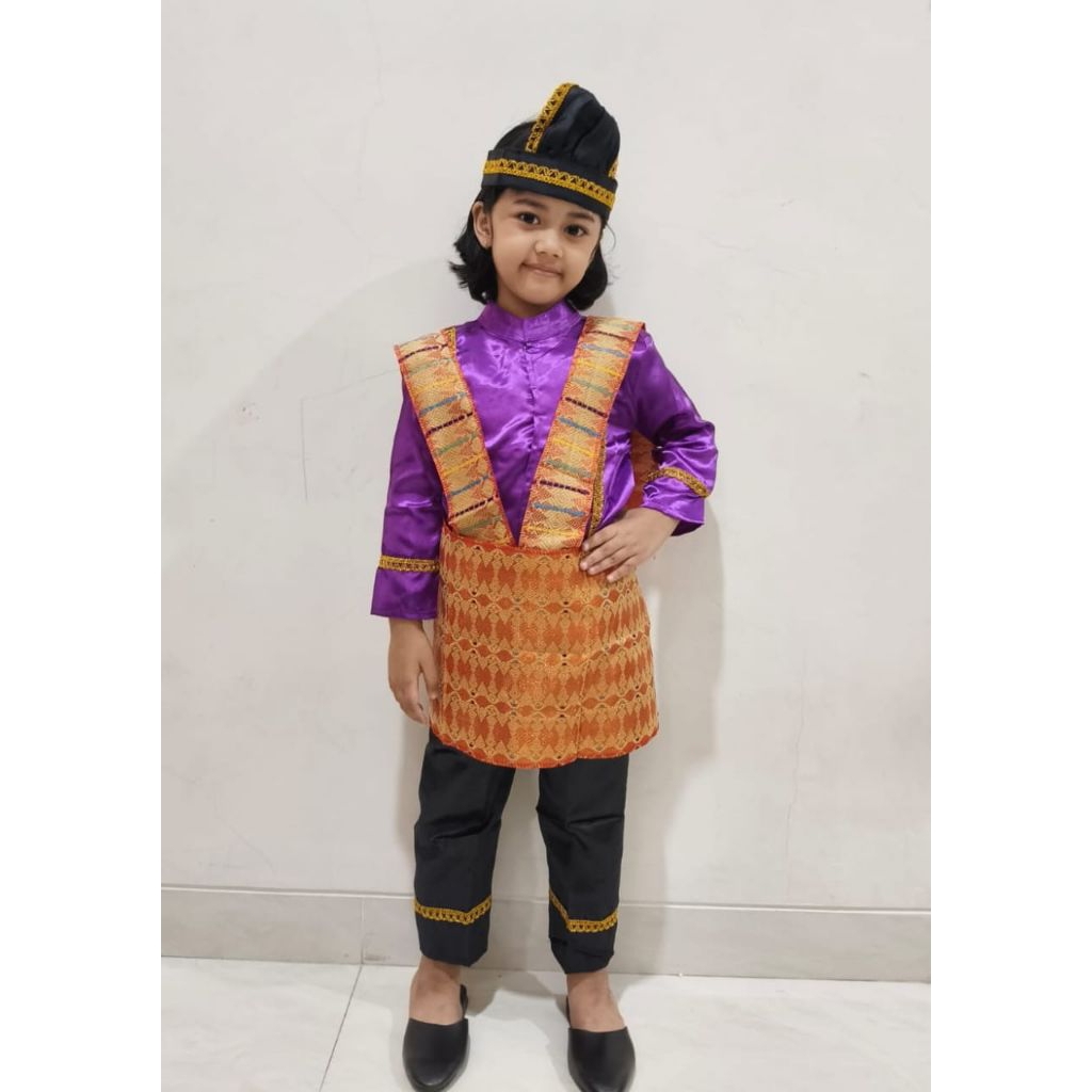 baju adat aceh anak perempuan TK SD SMP / baju aceh tari saman anak perempuan