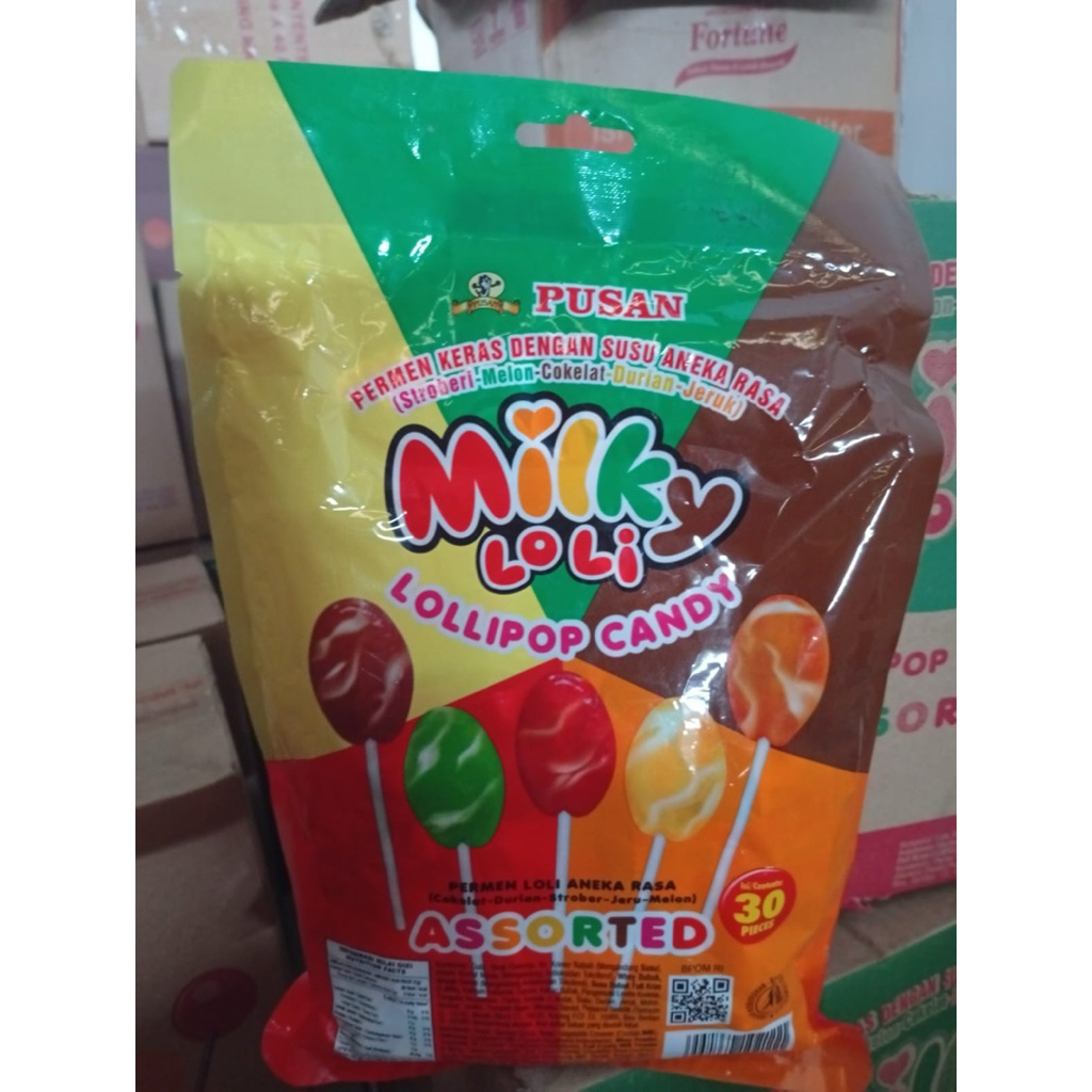 

pusan milky loli lollipop candy bag