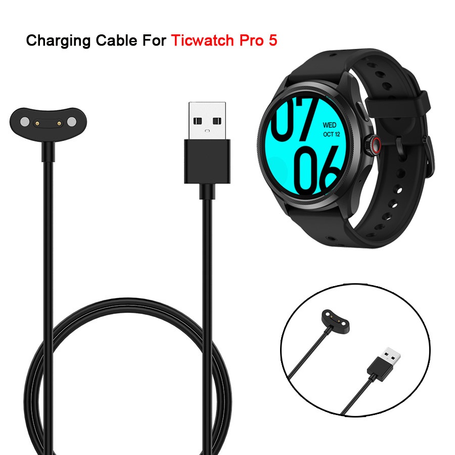 Colmer Kabel Charger Magnetic Smartwatch untuk Ticwatch Pro 5 / Pro 3 Ultra / Pro X / E3 Fast - Fast
