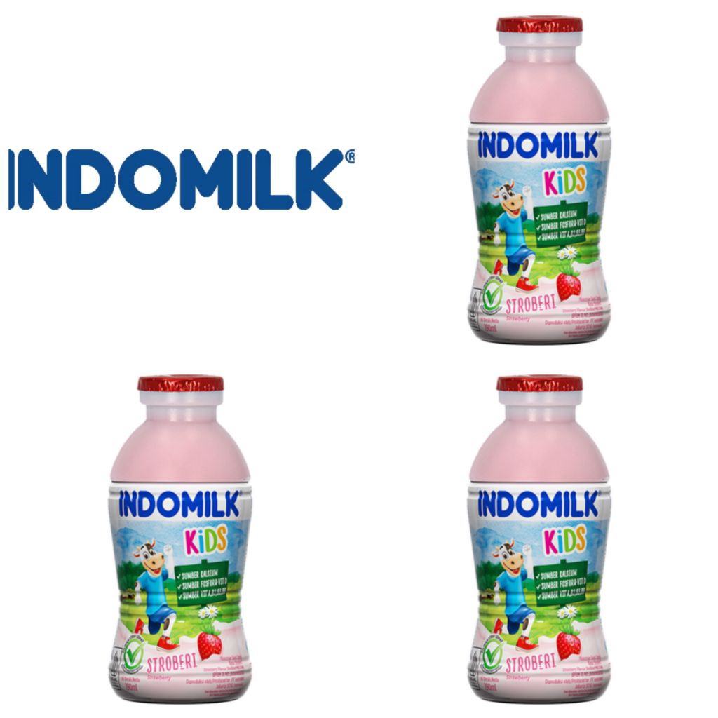 

Indomilk Susu Cair Rasa Stroberi 190 Ml
