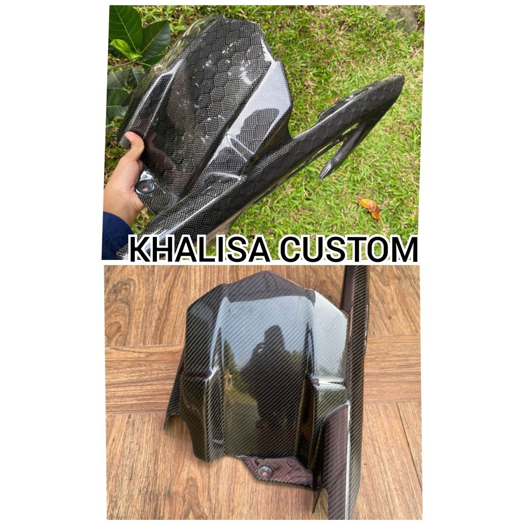 Hugger Arm Cover Rantai Kawasaki Z900 CARBON KEVLAR