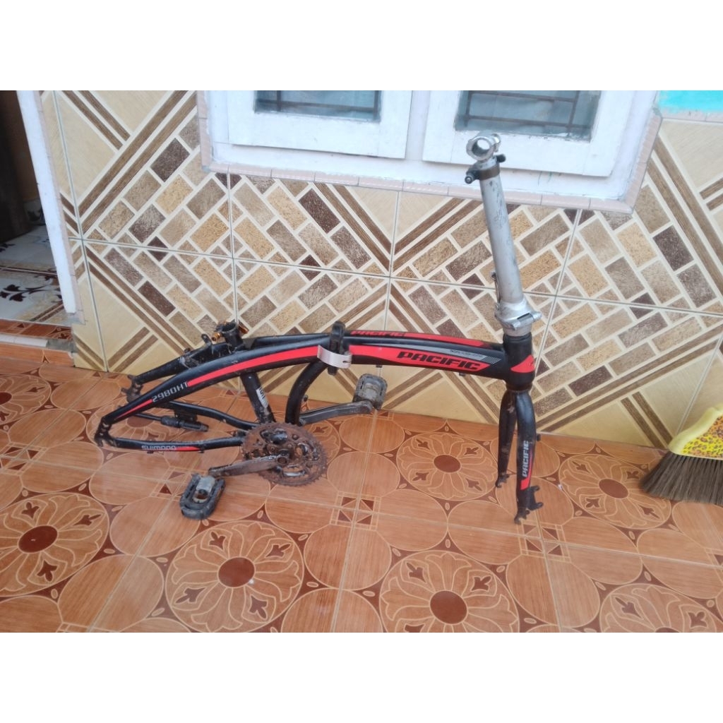 Frame set sepeda lipat pacific 2980 HT