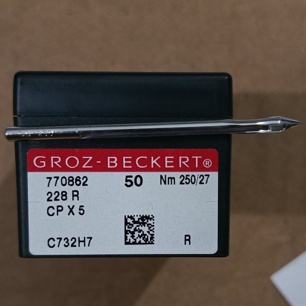 GB 250 CPx5 nomor 27 GROZ BECKERT jarum mesin jahit sol sepatu ariance semlima CP x 27 250/27