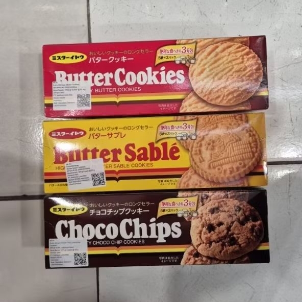 

Mr Ito cookies Butter Sable / Butter Cookies / Chocochips IMPORT
