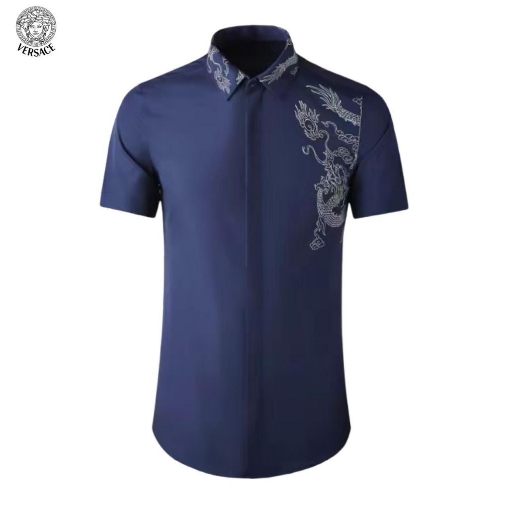 VERSACE333010 KEMEJA PENDEK PRIA VIP