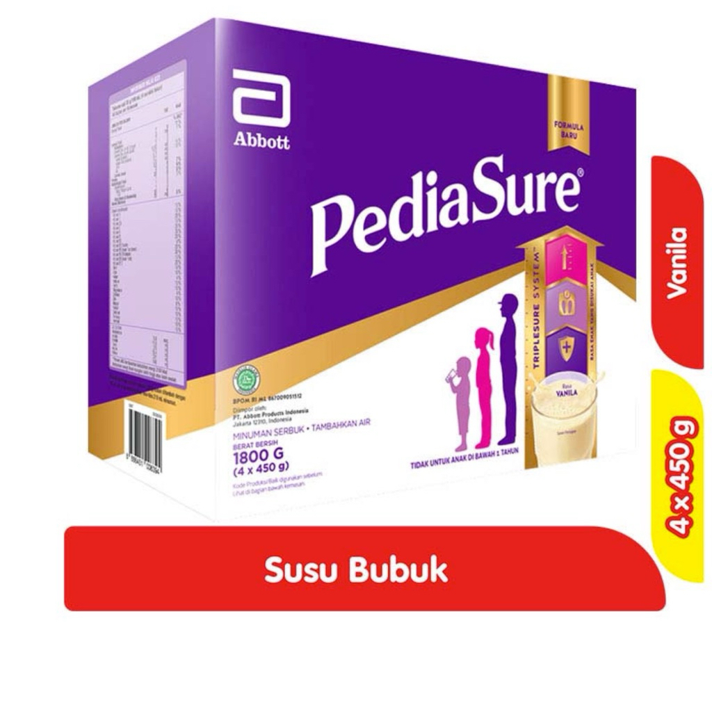 

PediaSure Susu Bubuk Pertumbuhan Anak Vanila Box 4 x 450 g