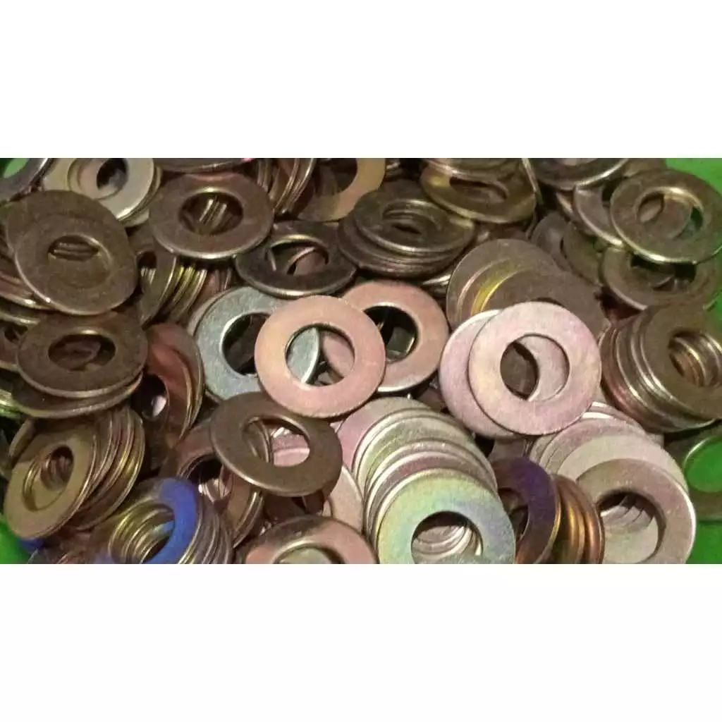 Ring plat M12, kunci 17 & 19 kuning ring besi, ring baut ring 12x26x1.5