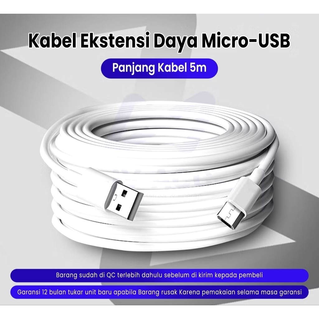 Kabel Charger CCTV USB & Type C