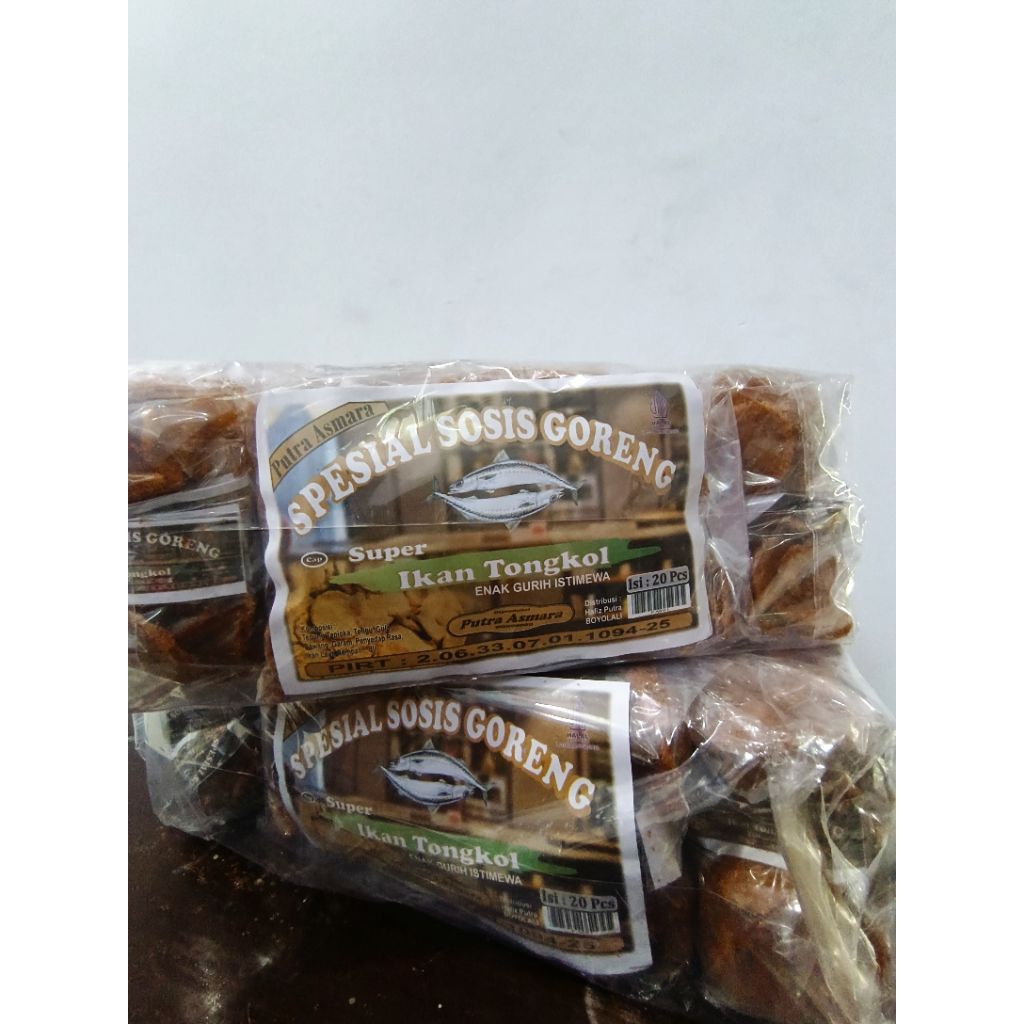 

kripik sosis goreng pedas 1 bal