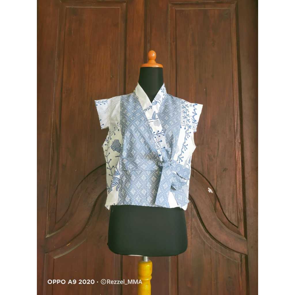 DISKON SPECIAL  OUTER BOLERO - Outer, Rompi, Vest Batik Tali Pita Modern Tanpa Lengan Leher V,