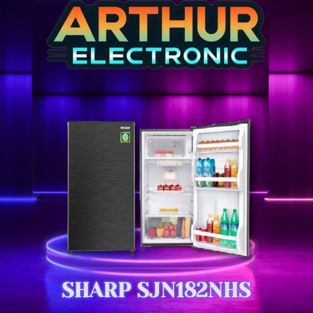 SHARP KIREI KULKAS 1 PINTU 1 DOOR REFRIGERATOR SJN182NHS