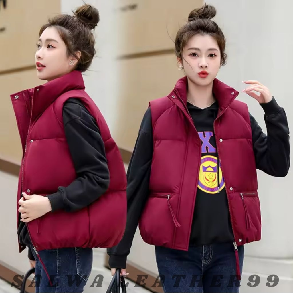 rompi winter korea style/rompi kembung wanita/ rompi vest wanita/rompi parasut wanita/rompi wanita