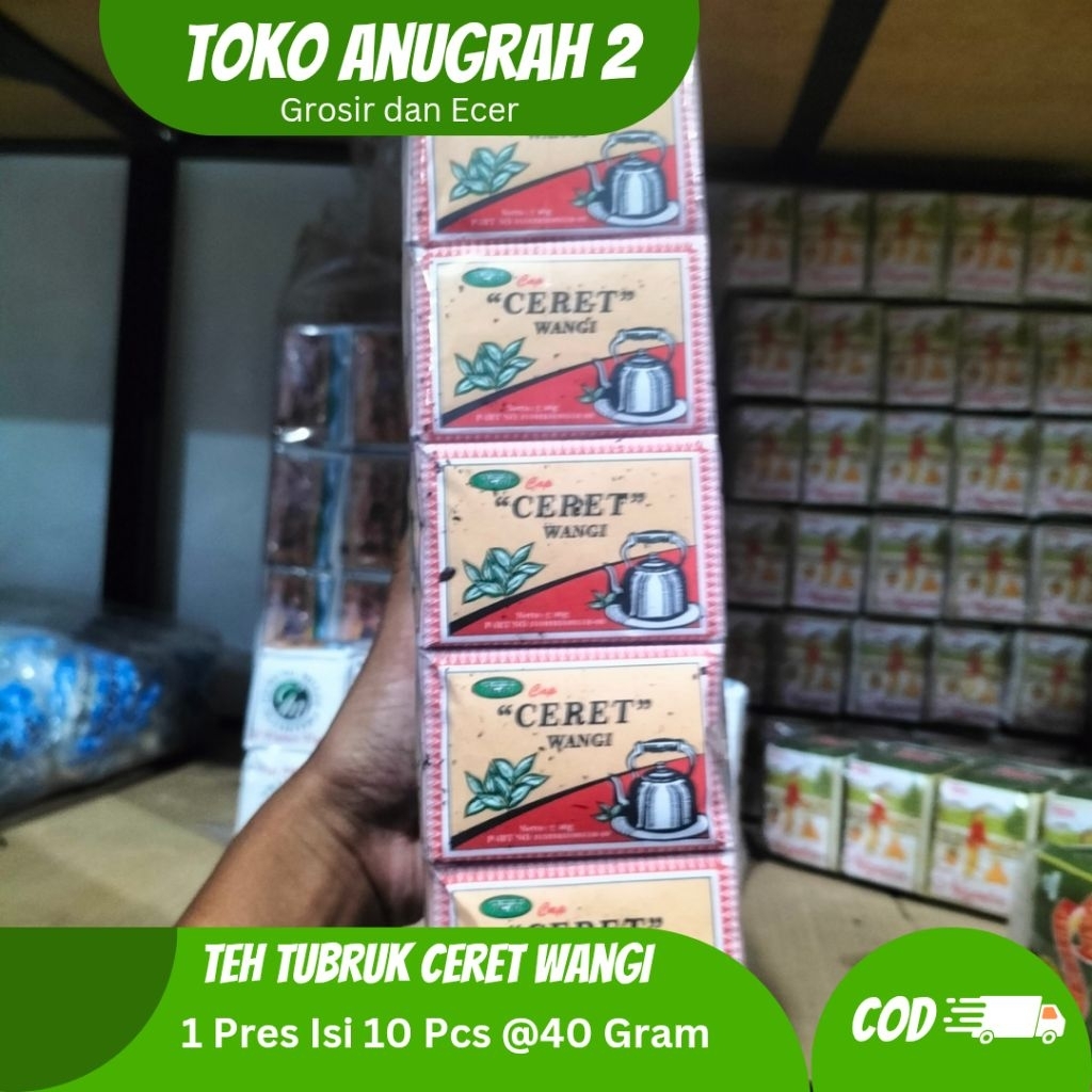 

Teh Tubruk ceret Wangi 1 Pres Isi 10 pcs @40 gram