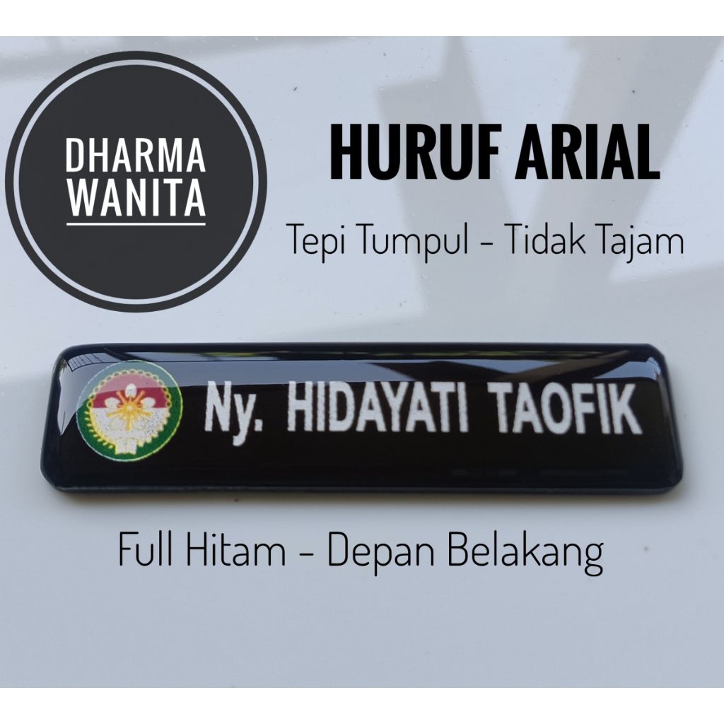 

Name Tag Papan Nama Logo DWP / DHARMA WANITA PERSATUAN