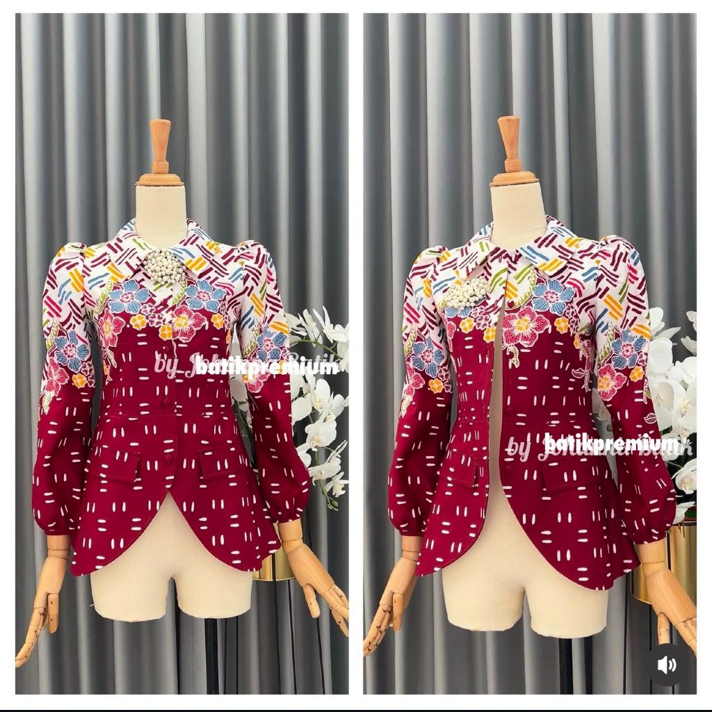 JOHANA BATIK ATASAN BLOUSE KATUN