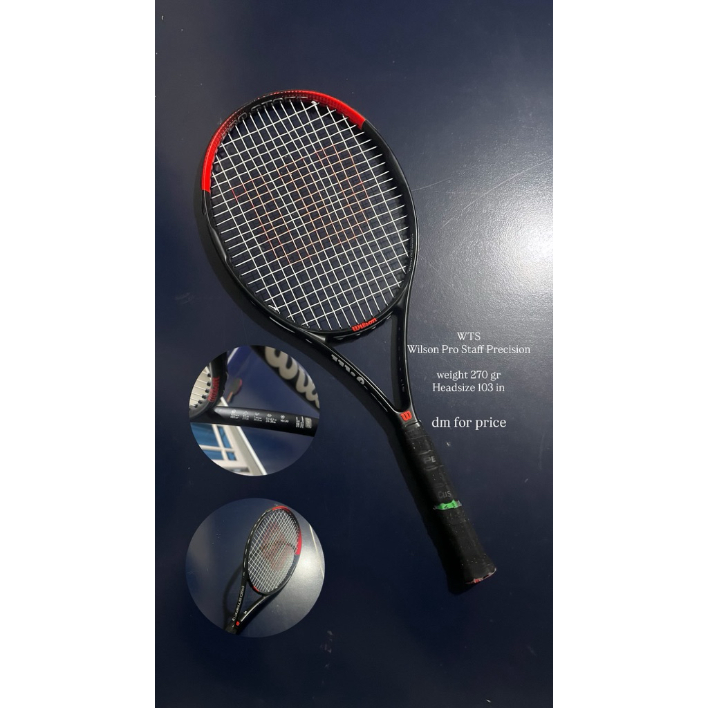 Preloved Raket tenis tennis second bekas Wilson Pro staff Precision 103