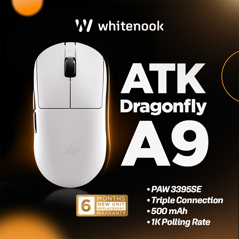 ATK DRAGONFLY A9 | GPX G PRO X Shape Mouse Wireless Gaming Mouse Triple Connection