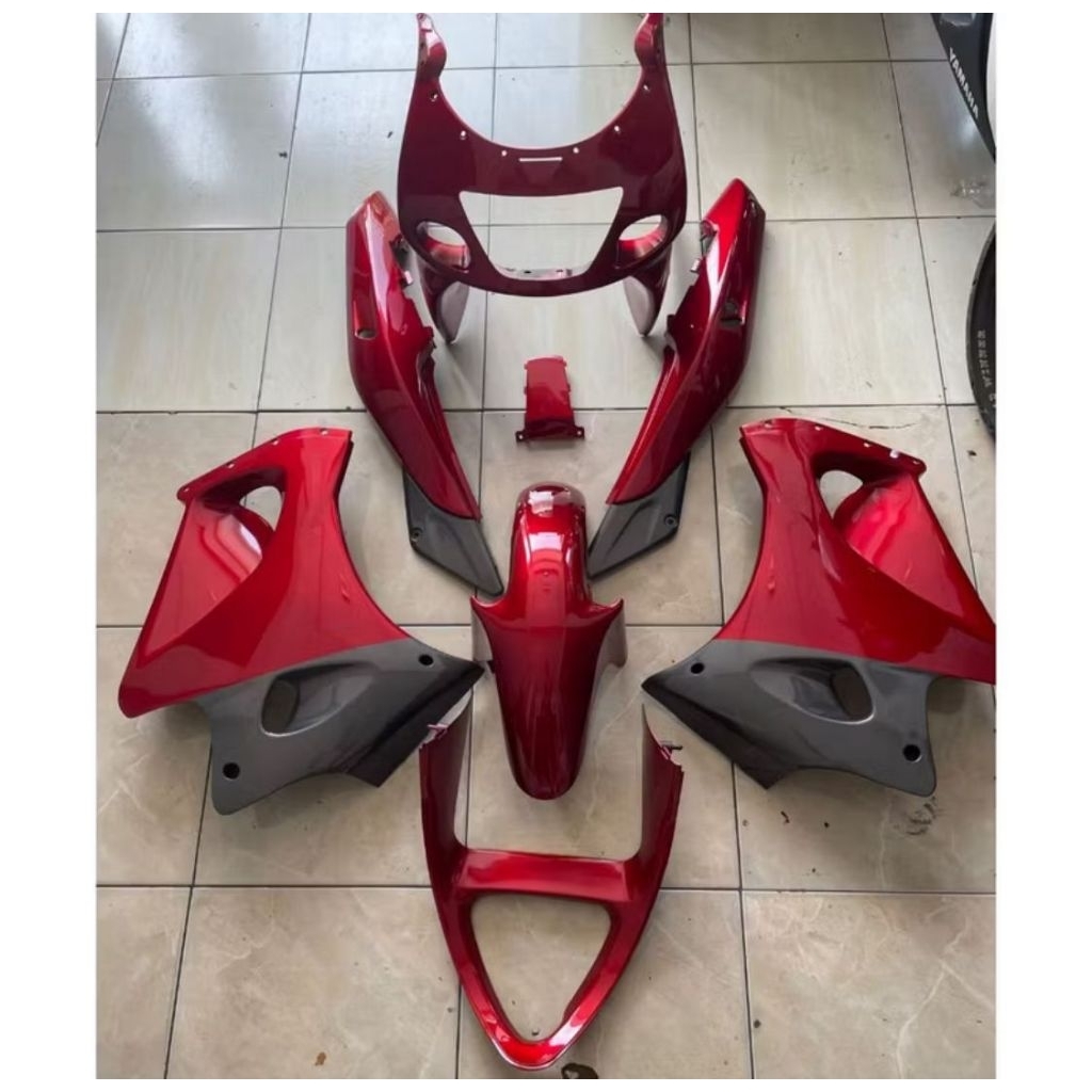 Bodyset Kawasaki Ninja RR Old Original Merah Maroon