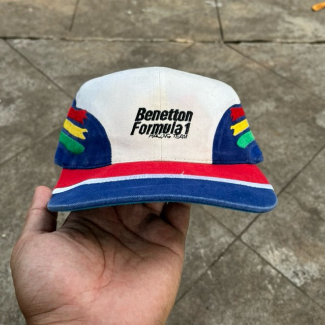Vintage Benetton Formula 1 Racing Colorful Zipperback