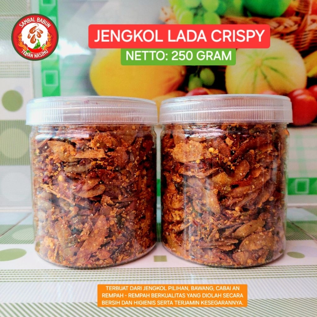 Jengkol Lada Crispy Isi Bersih 250 gram - Jengkol Kriuk - Jengkol Crispy Babun