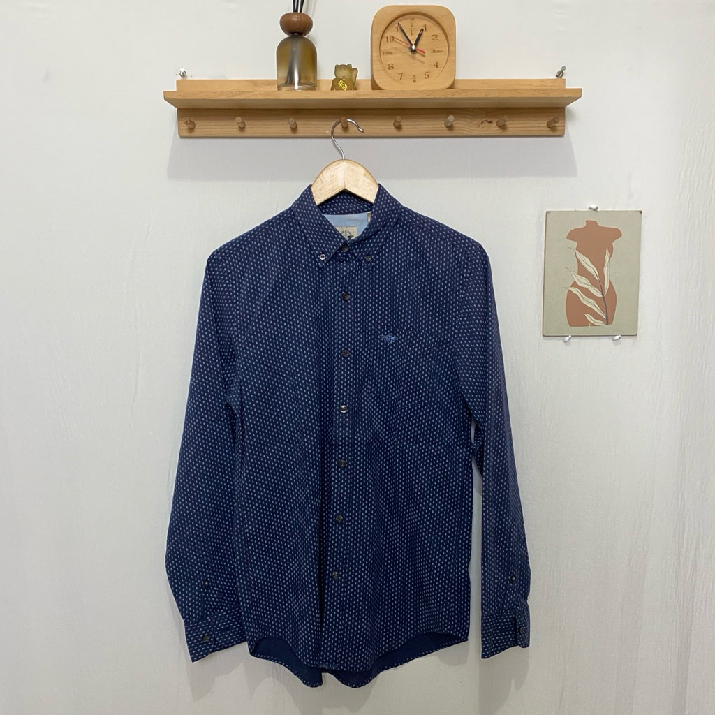 kemeja panjang pria DOCKERS original size S bisa M motif