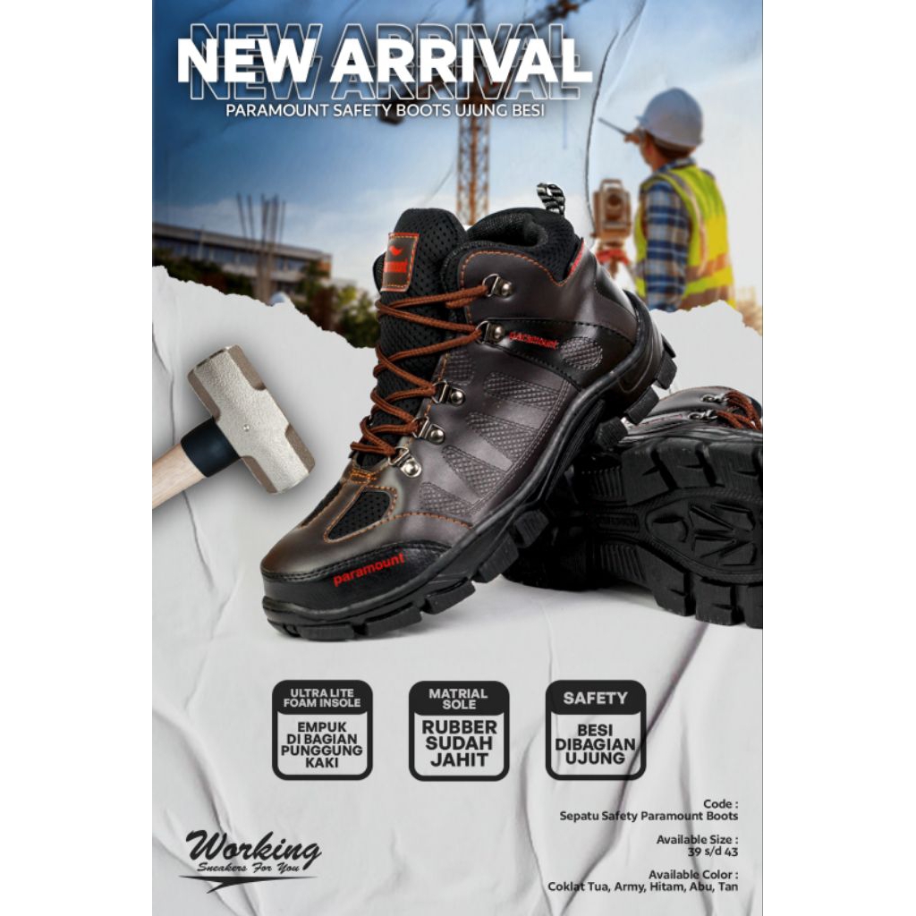SEPATU SAFETY HIKING PARAMOUNT BOOT