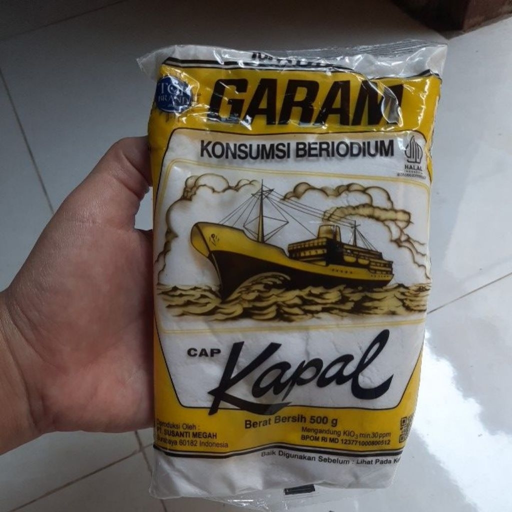

Garam halus Cap Kapal 500gr