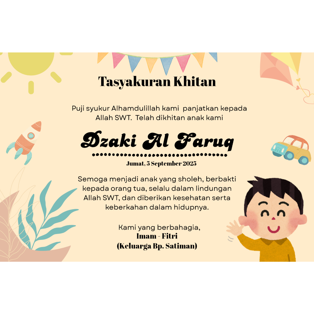 Cetak sticker syukuran | Label sticker di box makanan