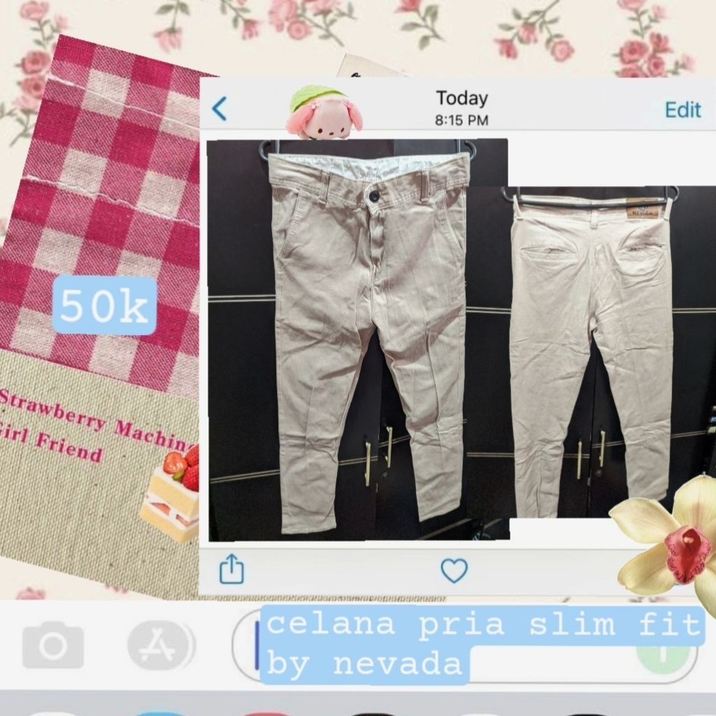 [preloved] CELANA SLIM FIT PRIA BY NAVEDA | celana jeans unfinished rebel WANITA BY boxofjeans UKURA