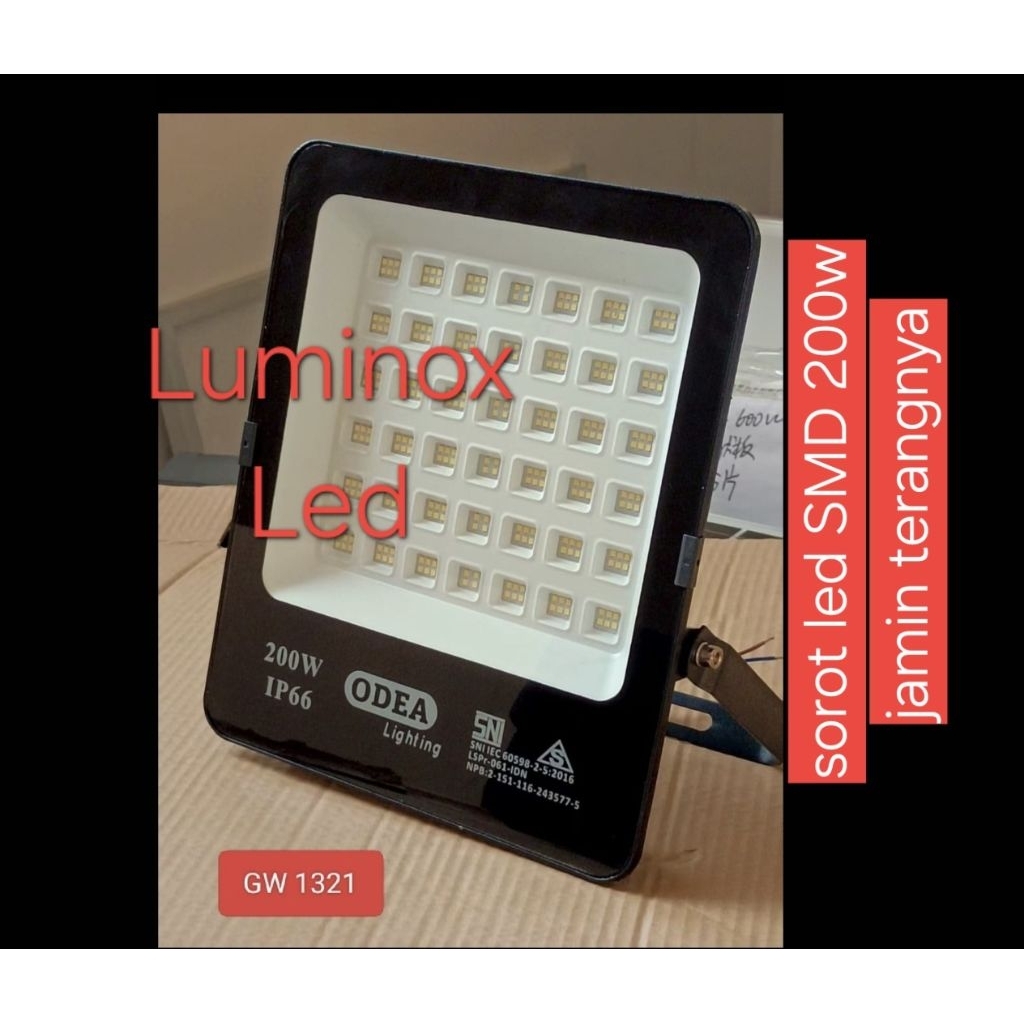 sorot led hitato 100w 100watt / tembak led 200w - floodlight led smd 100watt 200watt 220volt
