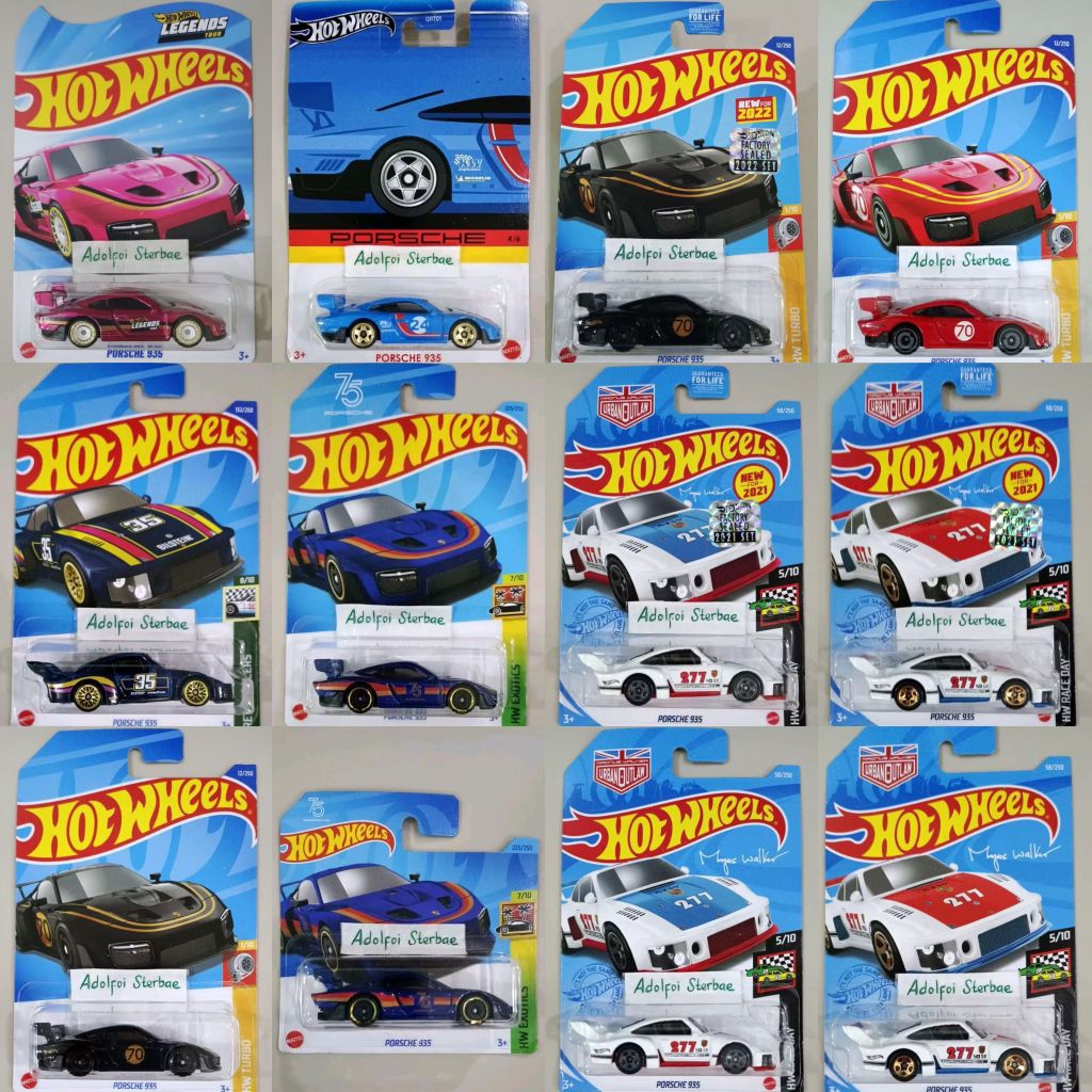 hotwheels hot wheels porsche 935 factory sealed hw race day exotics turbo urban outlaw meyer walker 