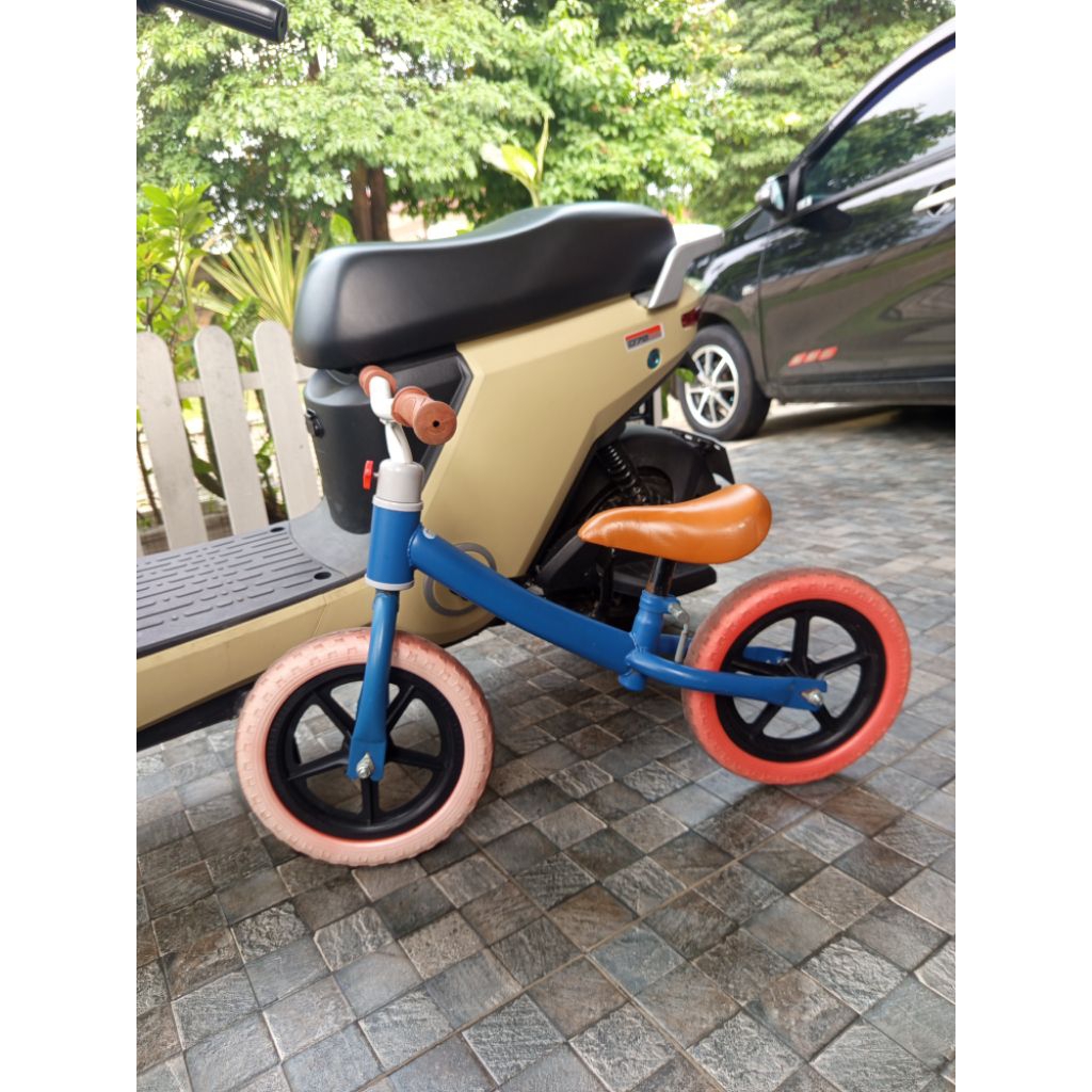 sepeda balance bike push bike preloved bekas second satu keluarga