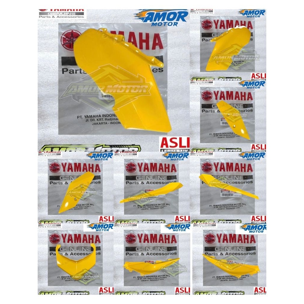 Cover body halus yamaha X MAX XMAX 250 2017 2022 Kuning original YGP