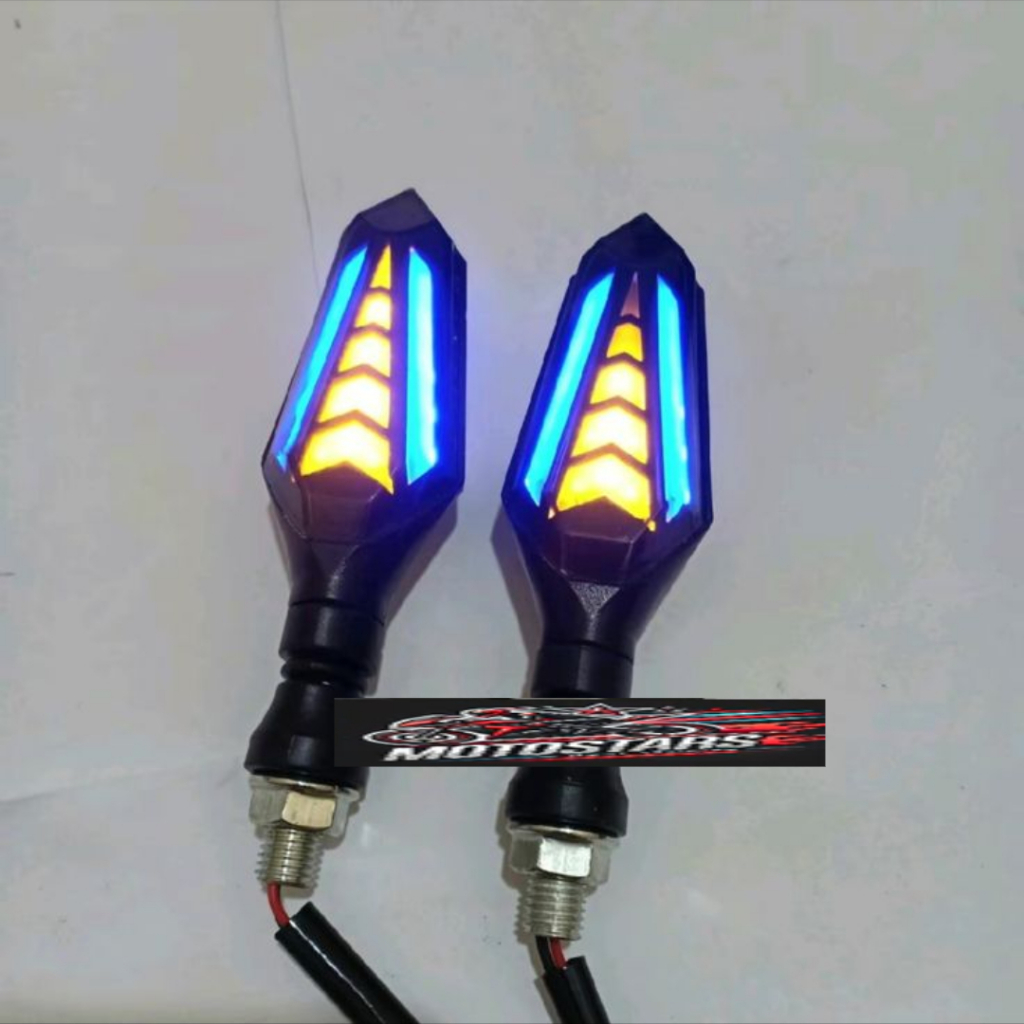 BESTPROMO BEST DEALS LAMPU SEN MOTOR LED RUNNING 2 SISI SEIN MOTOR KLX, CB, CBR 150, NINJA, CRF,